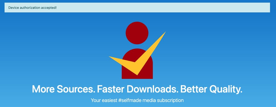 Premiumize device authorize accepted