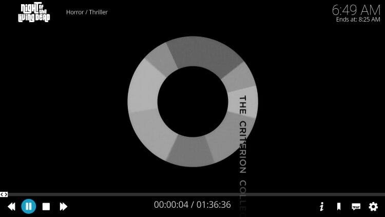 playback will now begin