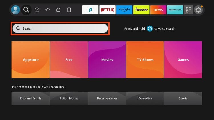 Amazon App Store on Fire TV devices
