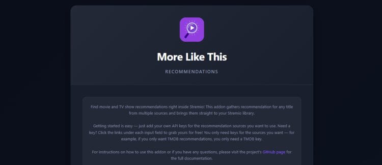 visit more like this stremio addon website