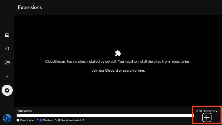 select add repository