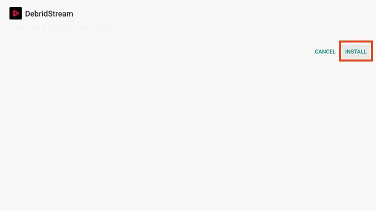 click install debrid stream apk