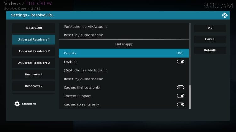 LinkSnappy in The Crew Kodi