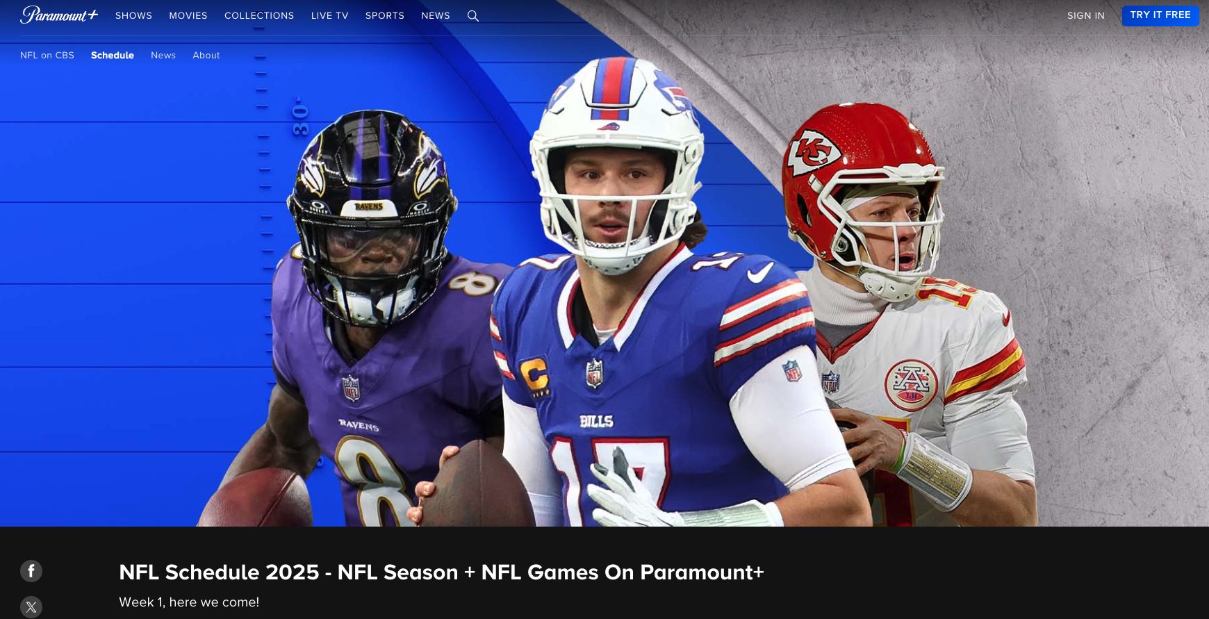 Paramount Plus Website