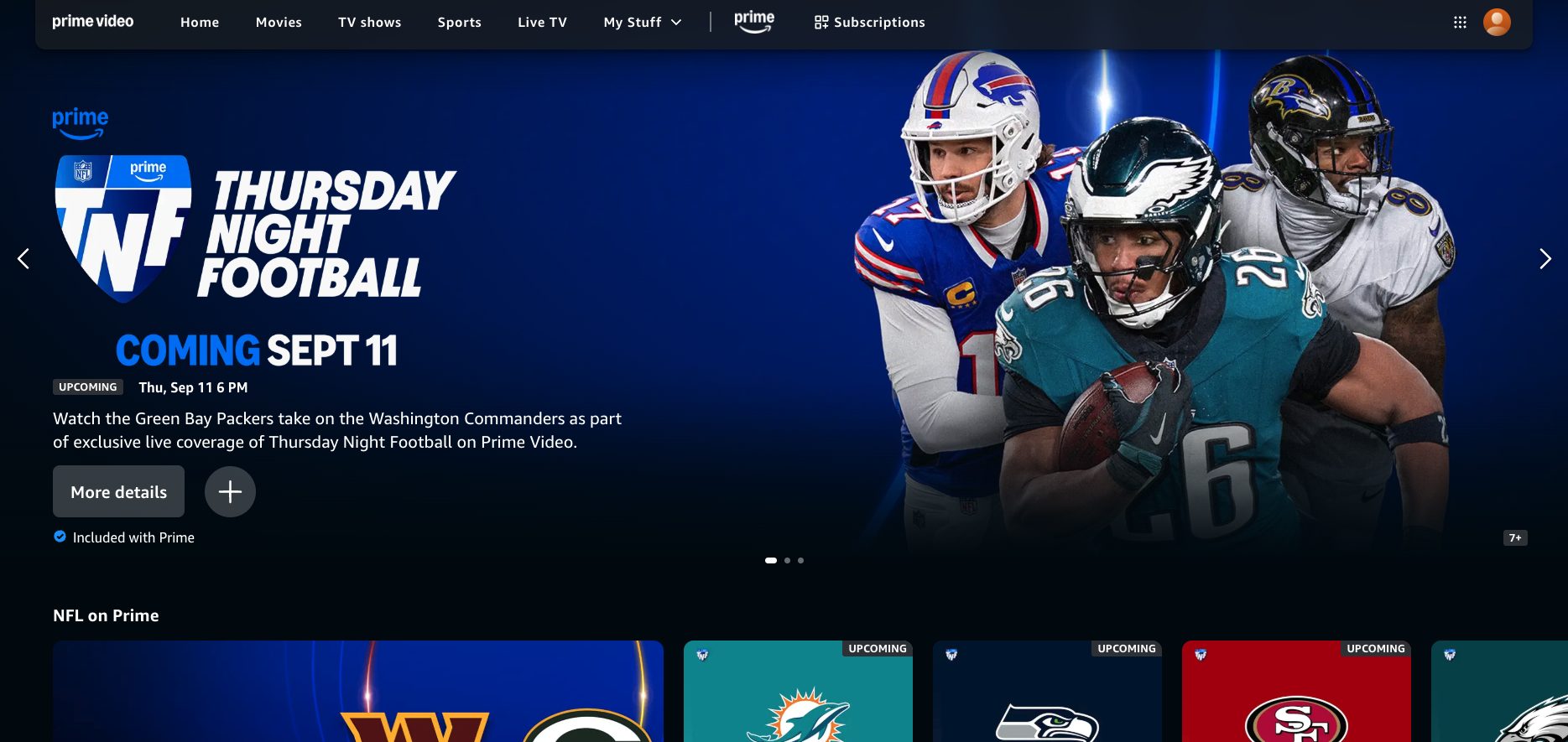 Amazon Prime Video Website