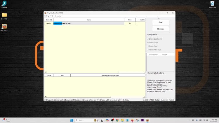 Successful connection to Android TV Box via USB cable