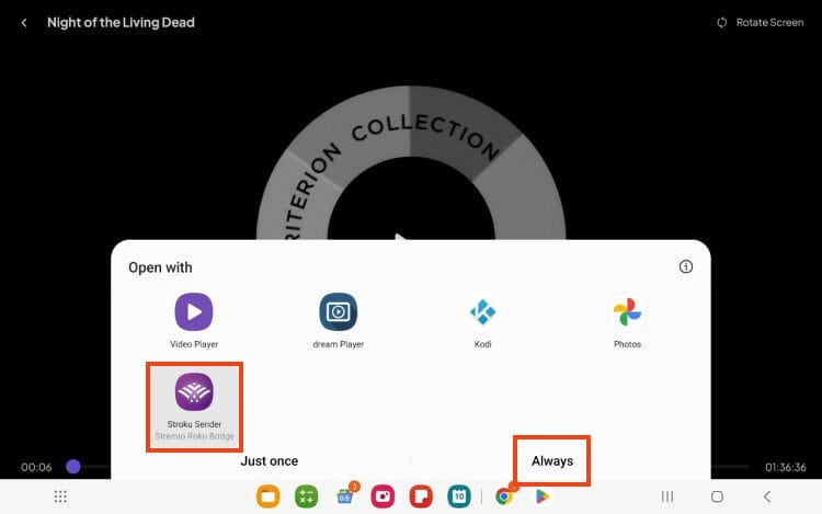 choose stroku and select always