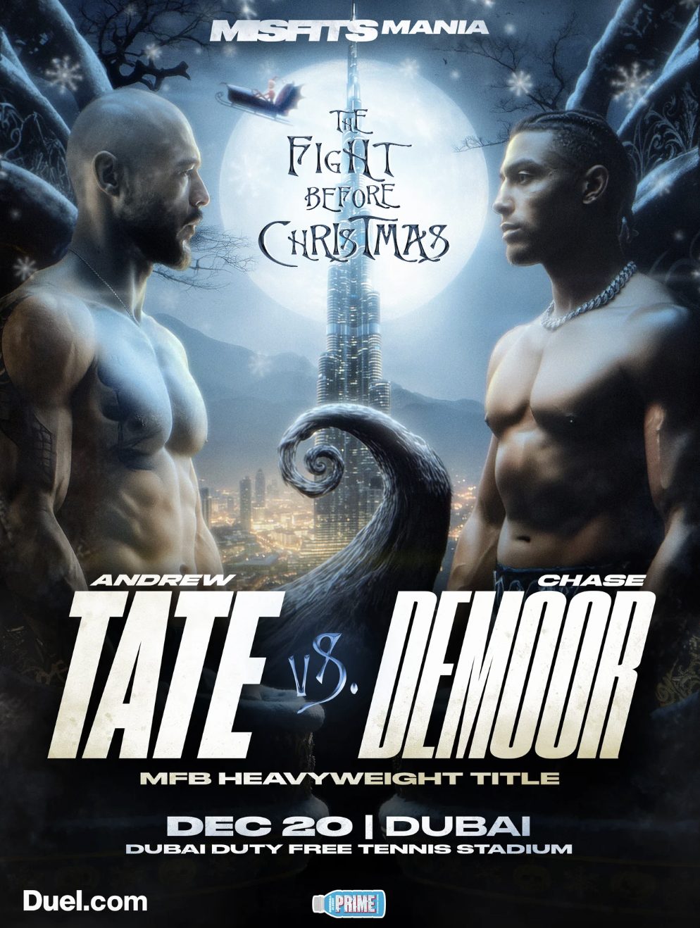 Andrew Tate vs Chase Demoor Fight Card