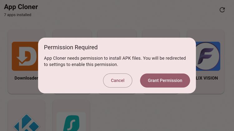 Click Grant Permission.