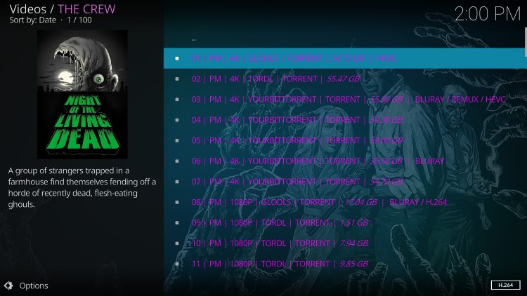 Debrid Links Within Kodi