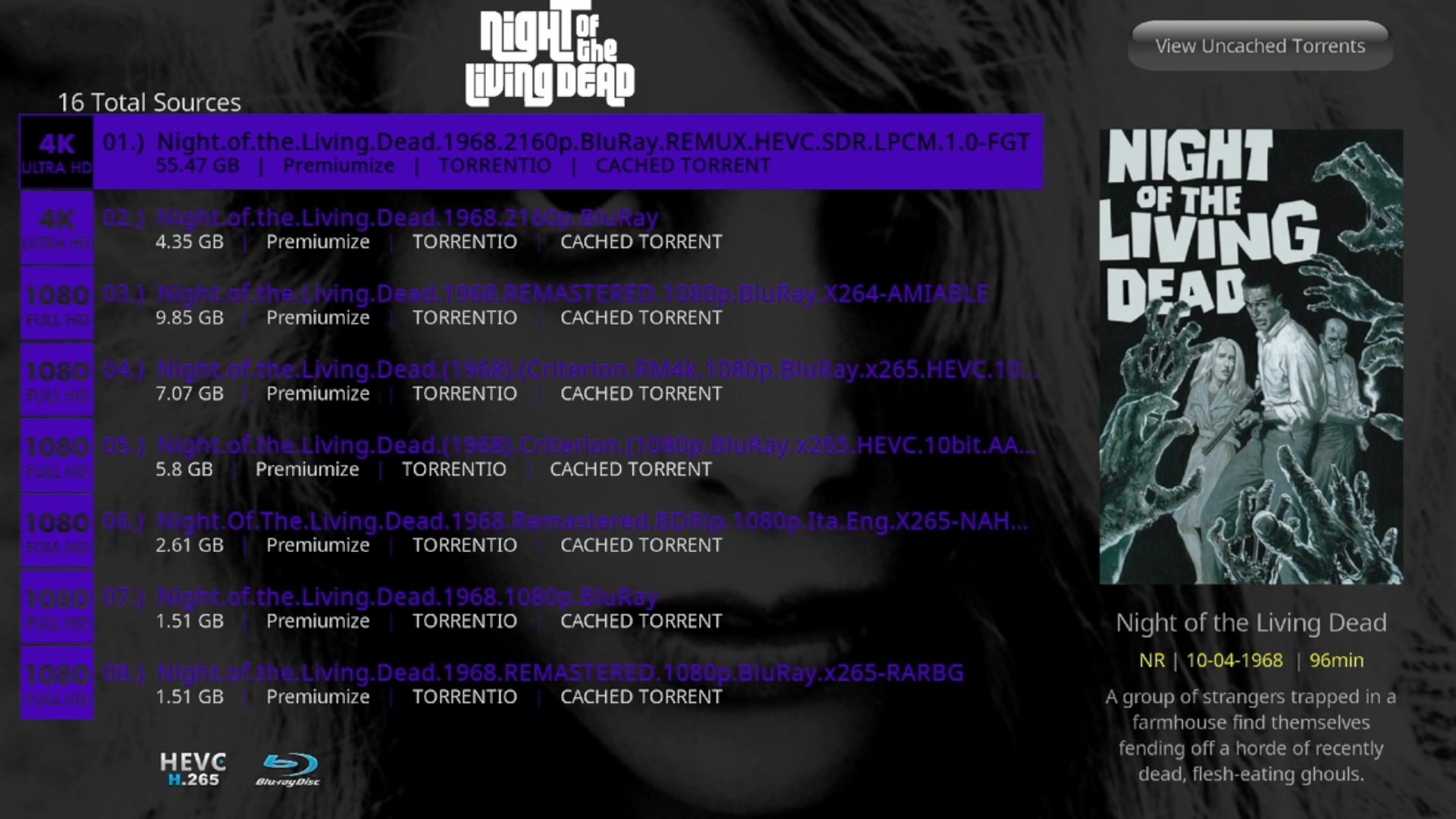 You have successfully integrated Premiumize with Kodi. Now search for any movie or TV show and you should notice streaming links with "Premiumize."