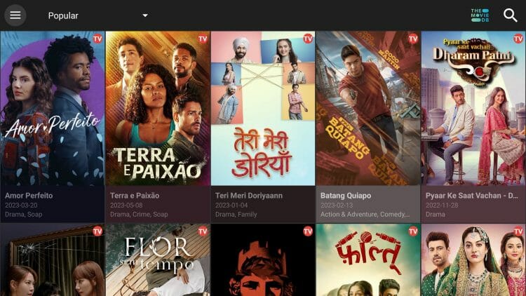 Launch Cinema and click the Menu option in the left-hand corner.