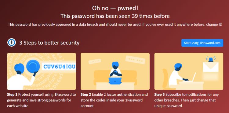 have i been pwned most common passwords