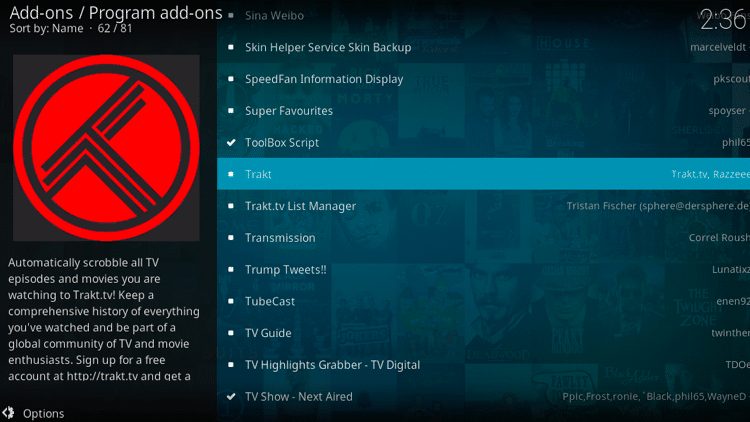 Step 6 - How to Sync Your Trakt Account on All Your Devices