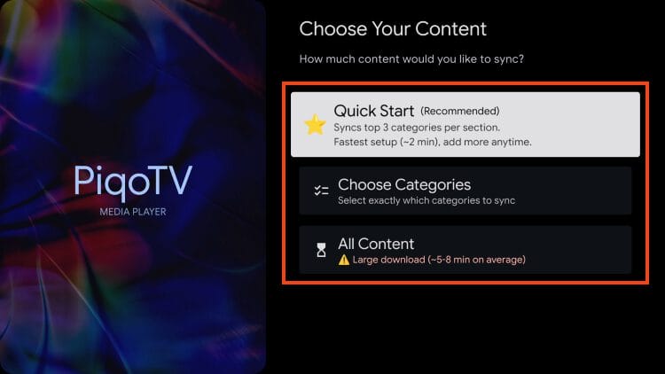 select your download method