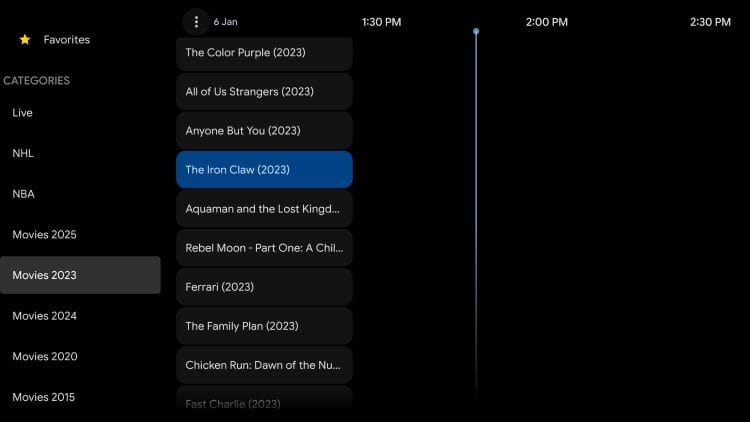 browse available categories