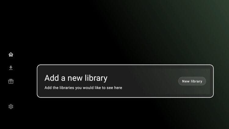 Click Add under Add a new library.