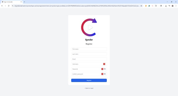 enter account details