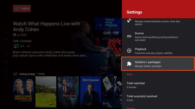 open vendors + packages to add a syncler vendor