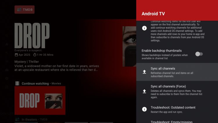 Android TV Settings
