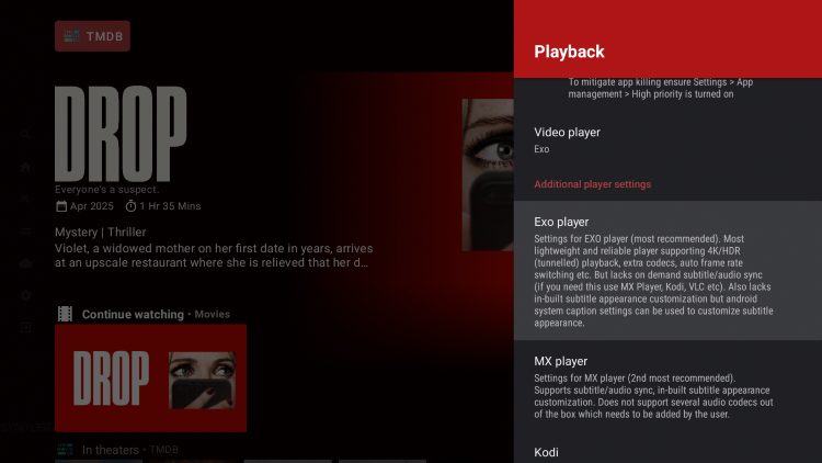 external video player capabilities 