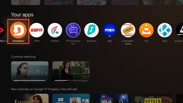 launch downloader to install dodo stream