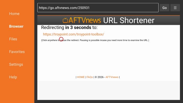 wait for the page to load
