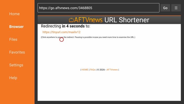 Wait a few seconds for the download to start.
