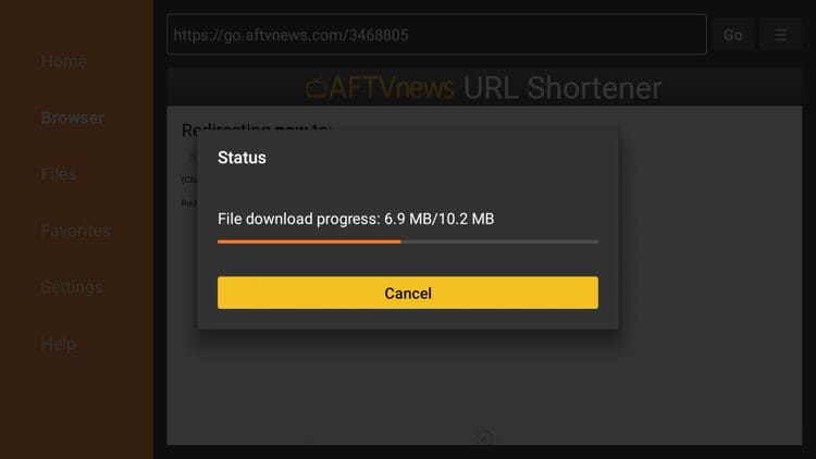 Then wait for the file to download.