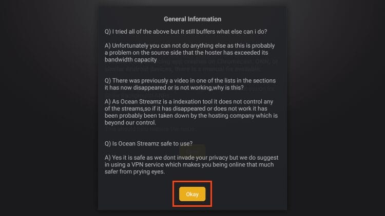 click okay for intro messages