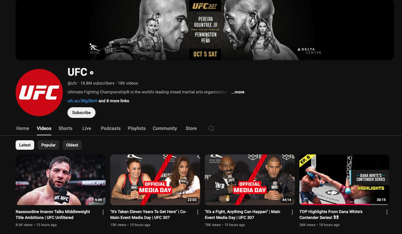 Stream UFC on Firestick YouTube