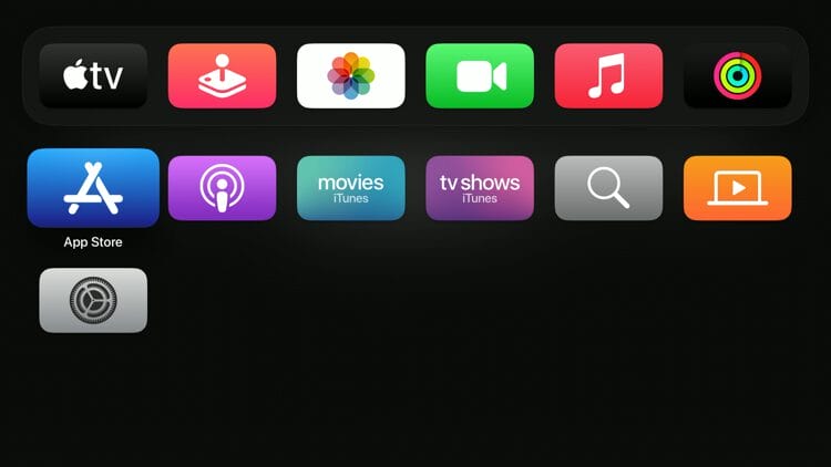 Click the App Store from the home screen of your Apple TV 4K.