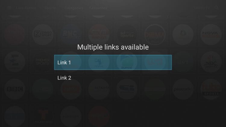 multiple link options