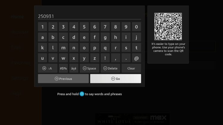 Now, type 250931 and click Go. This is the official code for the TROYPOINT Toolbox.