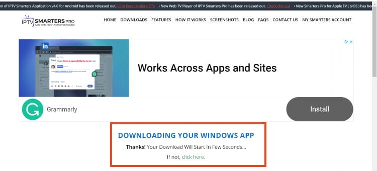 wait for the app to install