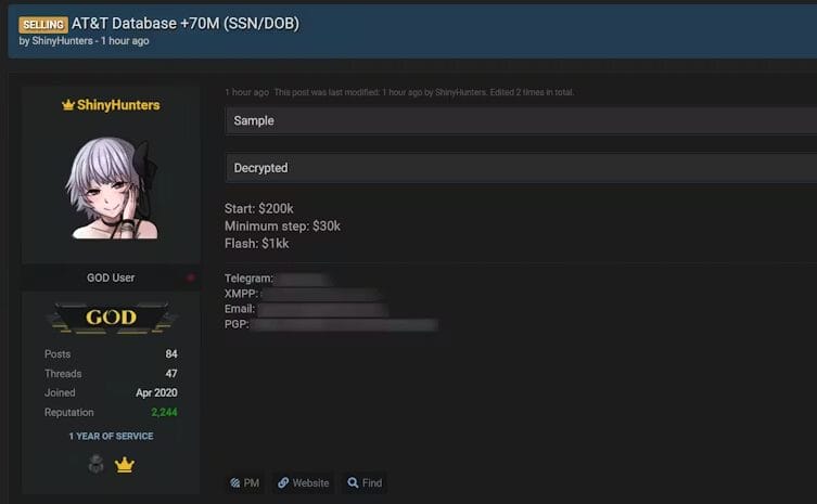 ShinyHunters on Hacker Forums