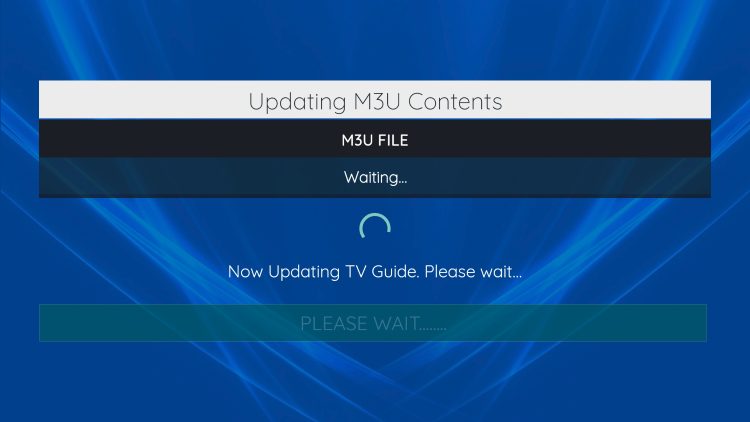 wait for the channels to load