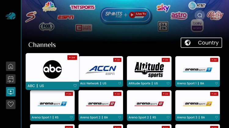SportsFire Streaming App