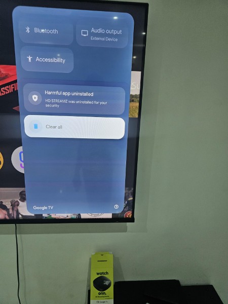 Google TV Uninstalls HD Streamz