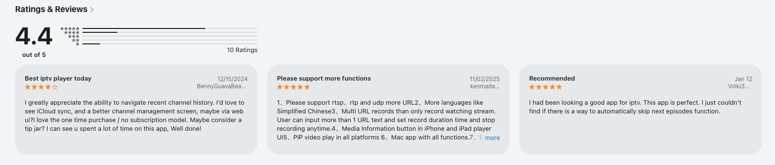 Apple App Store Reviews