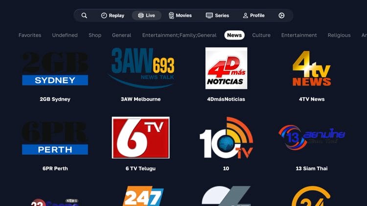 Wait for your playlist data to import and that's it! You have successfully installed and setup the Zen IPTV Player on your Apple TV device.