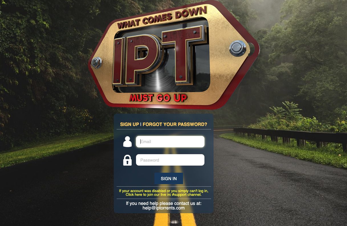 IPTorrents Website