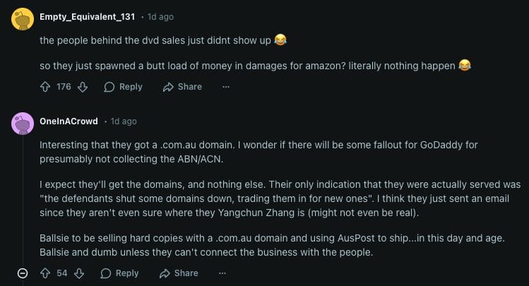 Reddit Thread on this Story