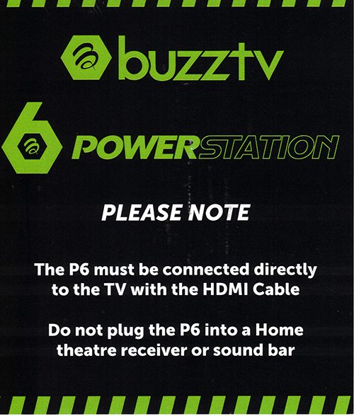 Direct Connection to TV Note