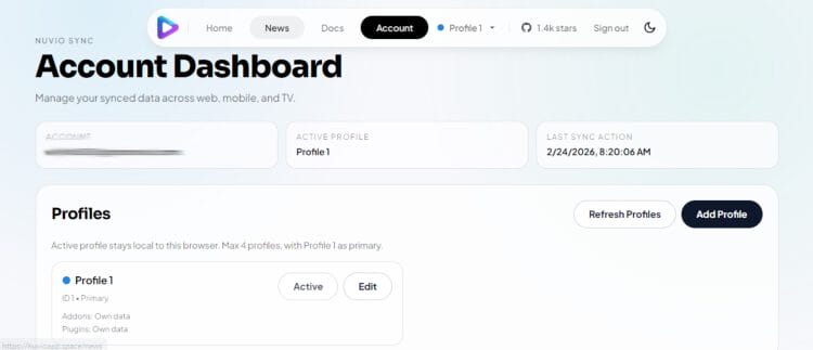 you are now in the Nuvio dashboard