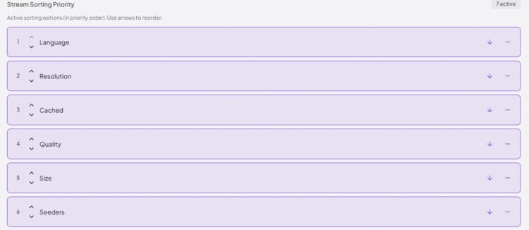 adjust your sorting priority