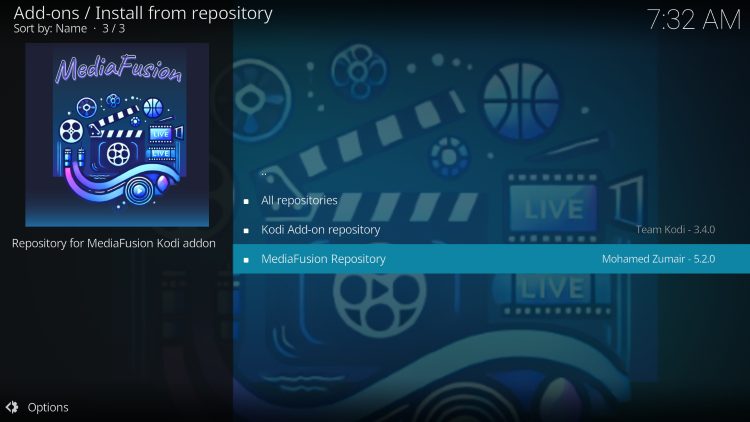 choose mediafusion repo