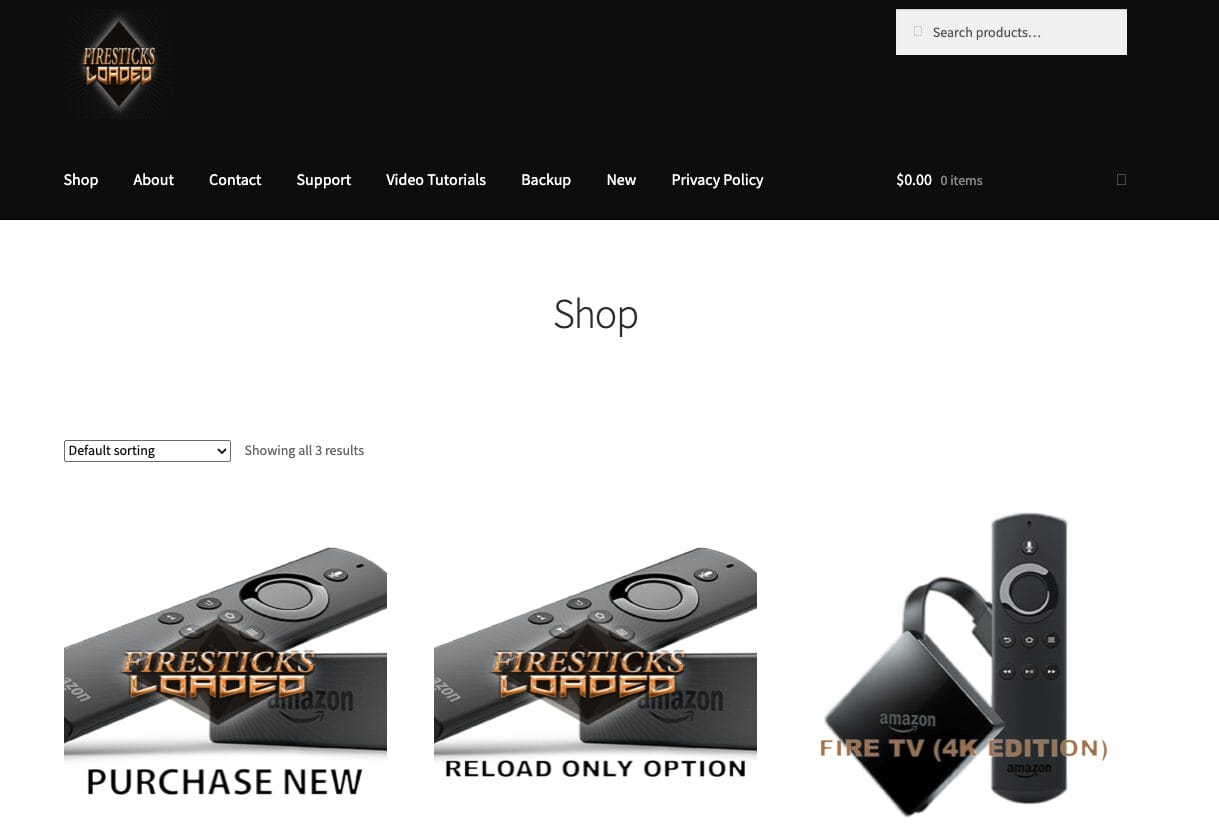 Old Firesticks Loaded Website