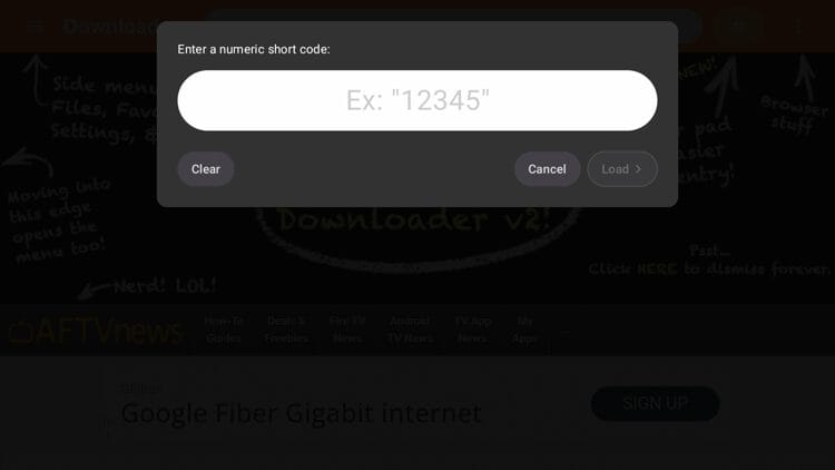 Number Pad for Short Codes
