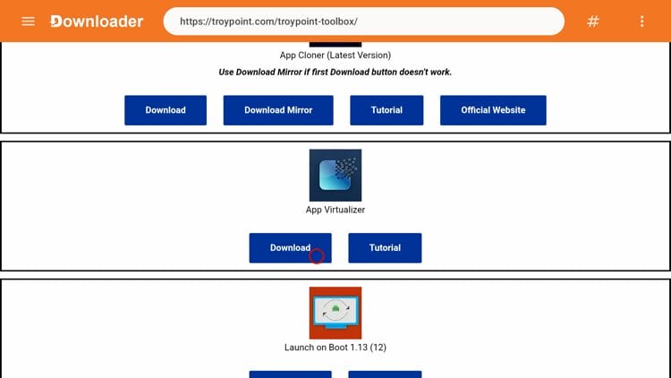 Scroll down and locate App Virtualizer under Tools & Utilities. Click Download.